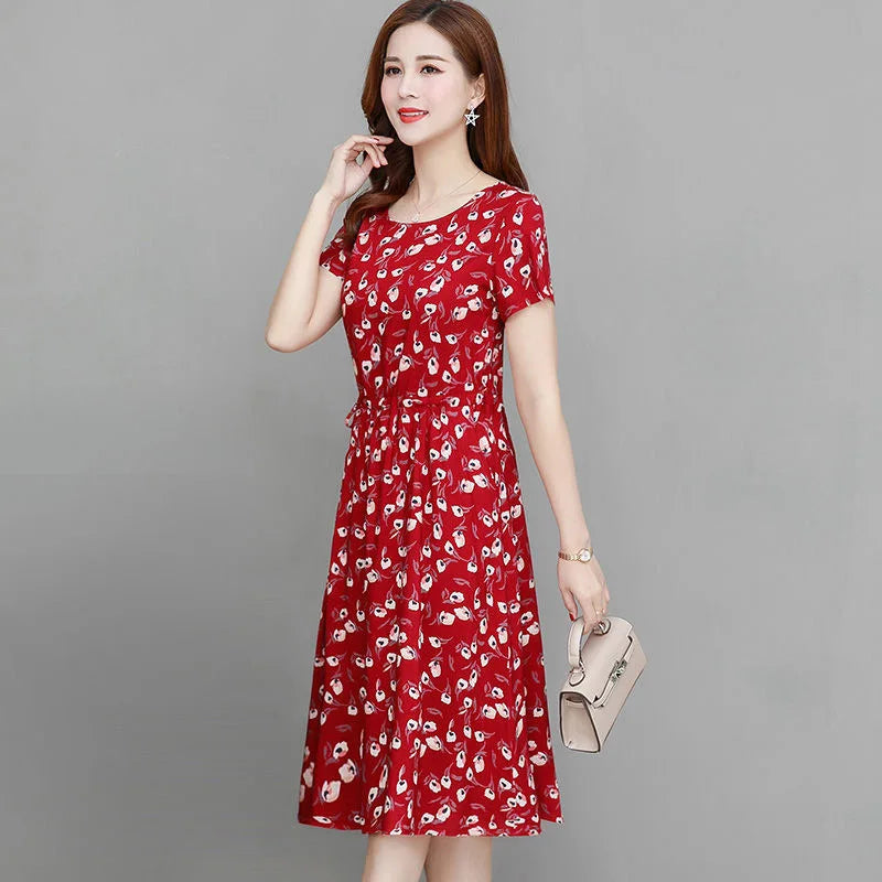 Luna Zomerse Maxi Jurk met Bloemenprint