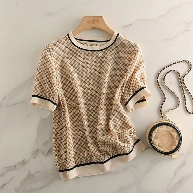 Zomer Casual Elegance T-shirt van Silken Dream