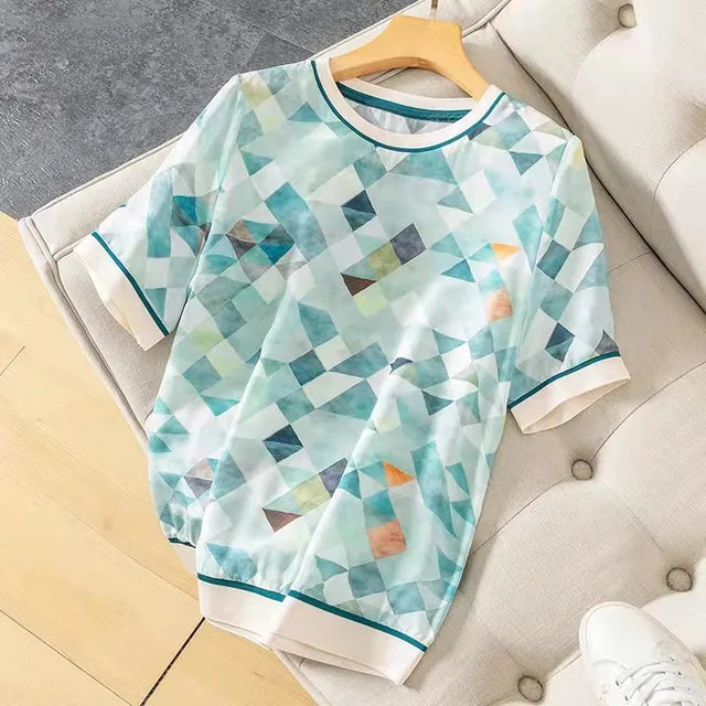 Zomer Casual Elegance T-shirt van Silken Dream