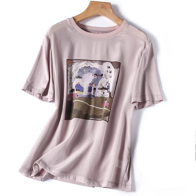 Zomer Casual Elegance T-shirt van Silken Dream