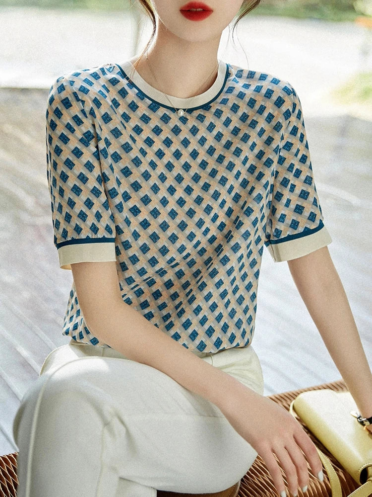Zomer Casual Elegance T-shirt van Silken Dream