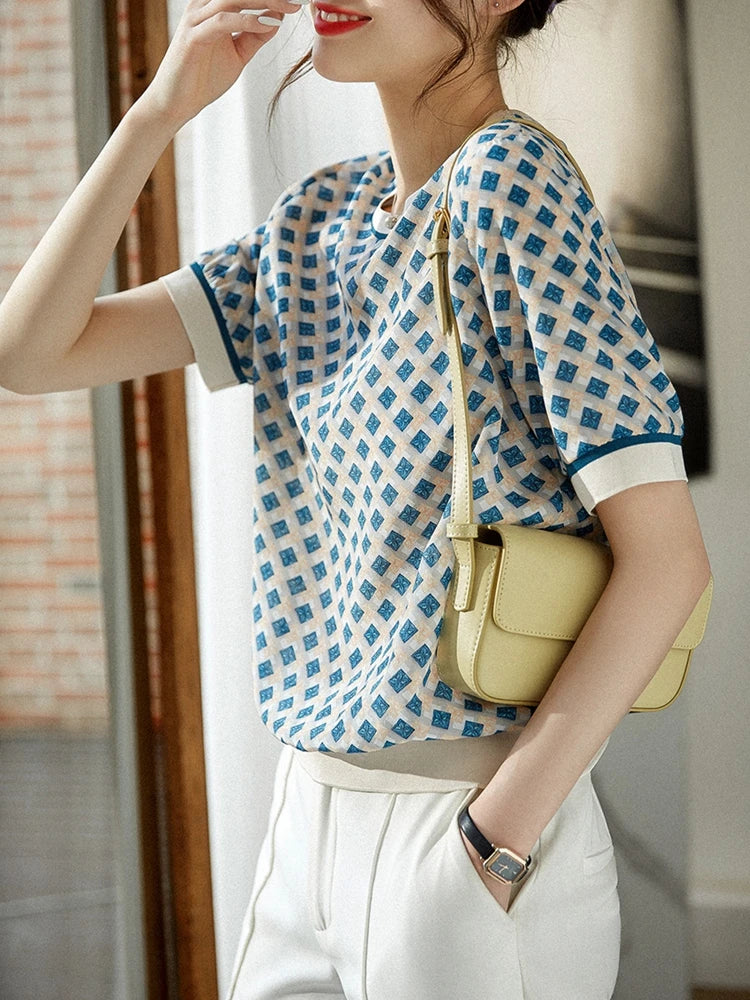 Zomer Casual Elegance T-shirt van Silken Dream