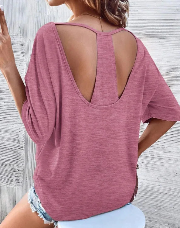 SummerGlam Sexy Backless T-Shirt