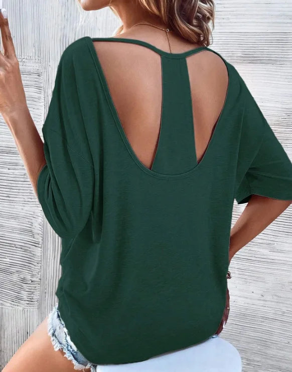 SummerGlam Sexy Backless T-Shirt
