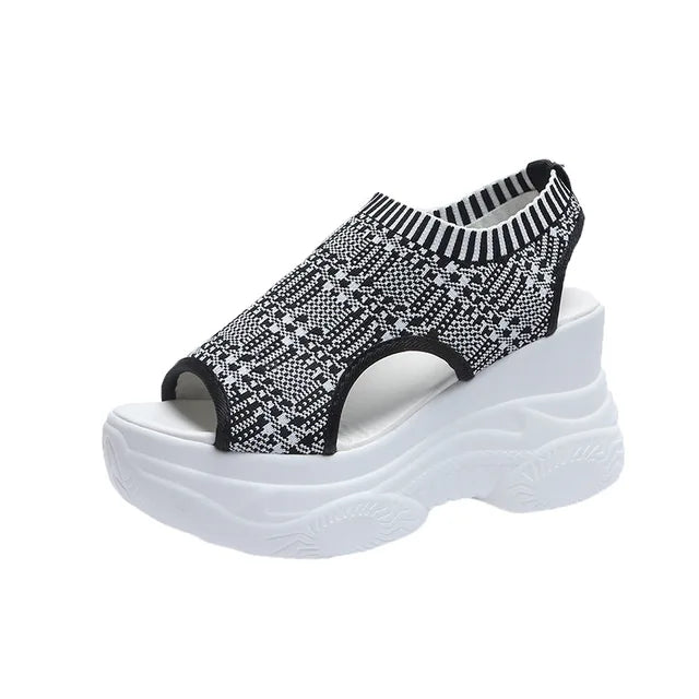 Summer Knitted Fish-Mouth Sandals