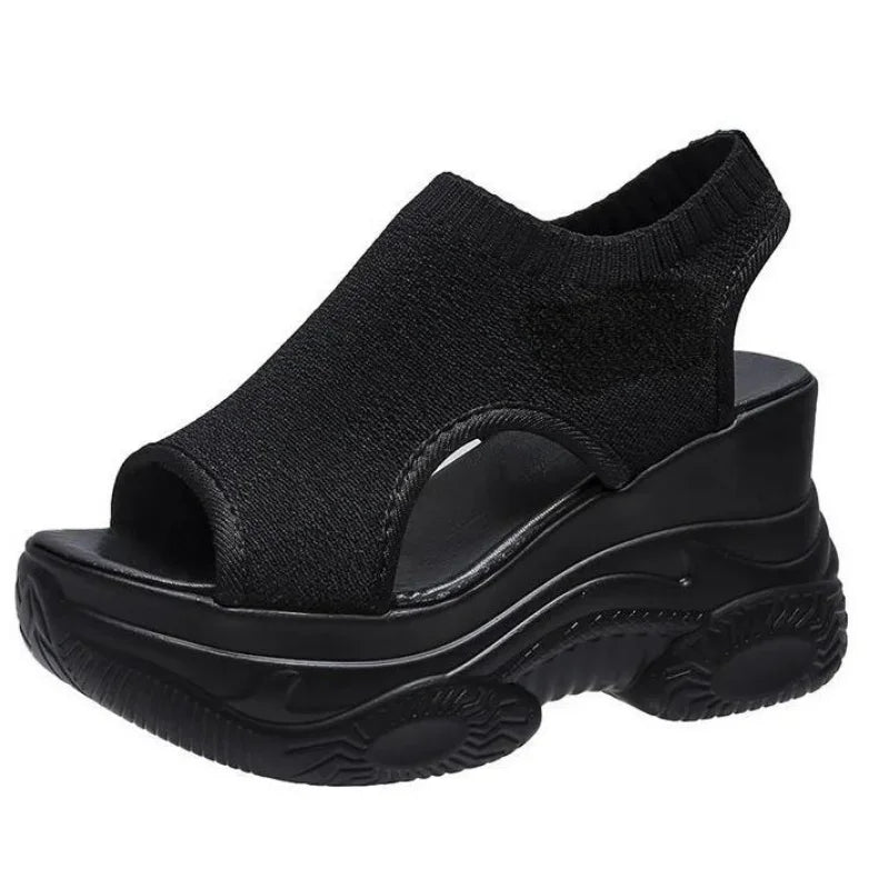 Summer Knitted Fish-Mouth Sandals