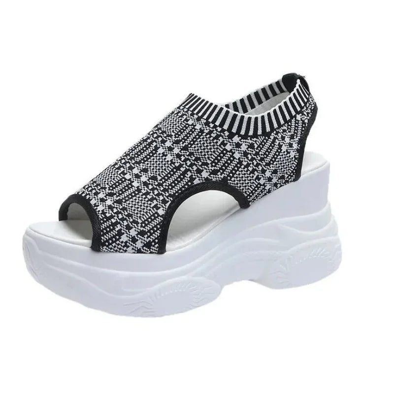 Summer Knitted Fish-Mouth Sandals