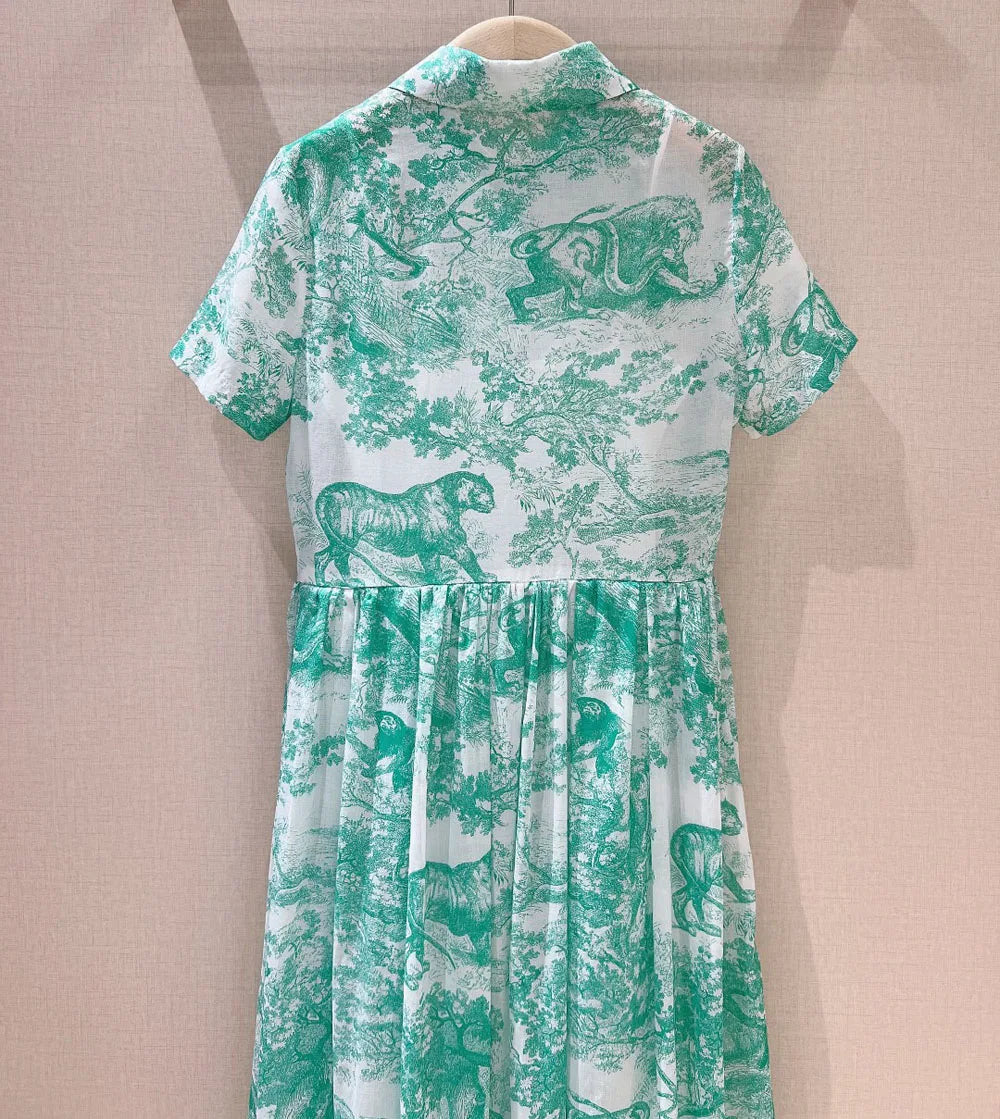Vestito estivo chic in cotone verde ChicVibe