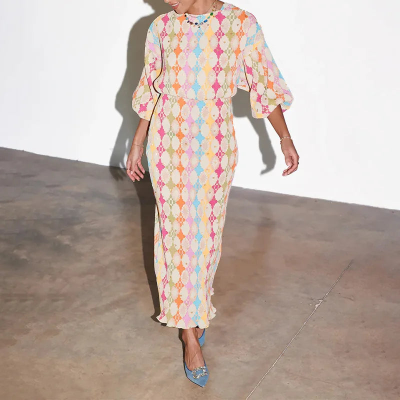 Vleeter Vibe Geometric Summer Dress