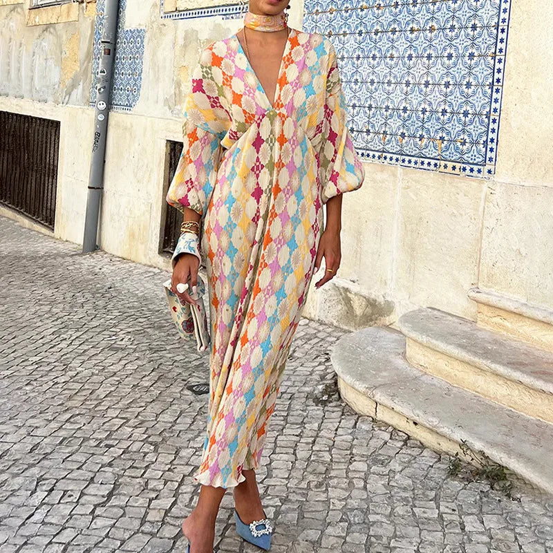Vleeter Vibe Geometric Summer Dress