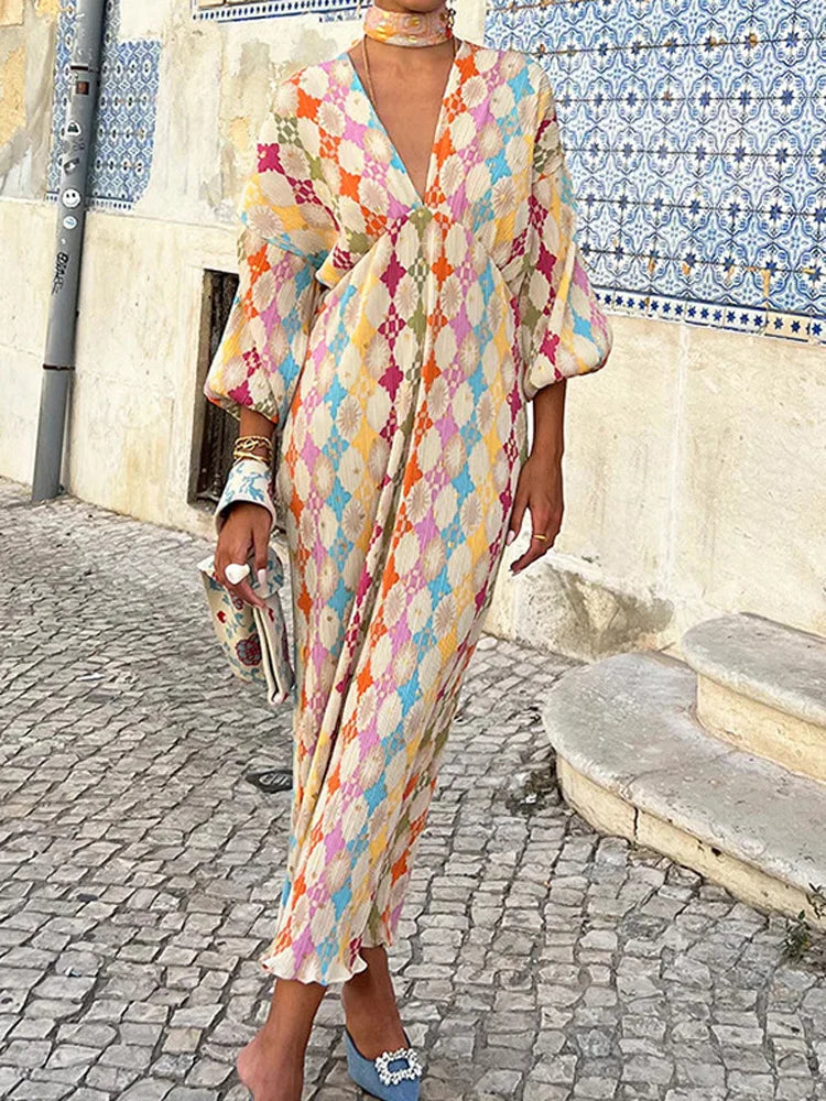 Vleeter Vibe Geometric Summer Dress