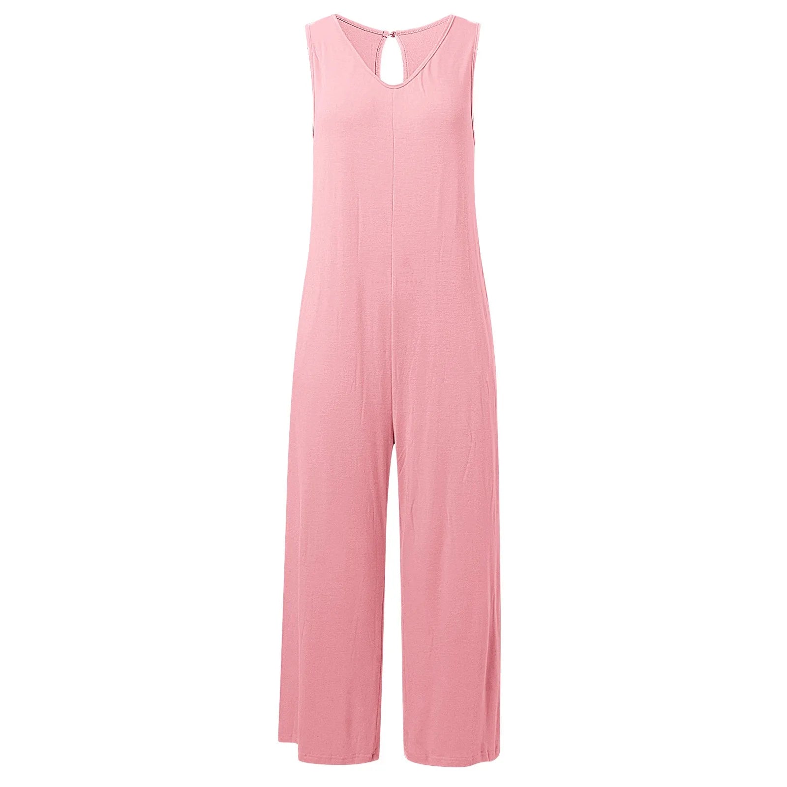 Aurora Zomerse Wijde Pijp Jumpsuit voor Dames