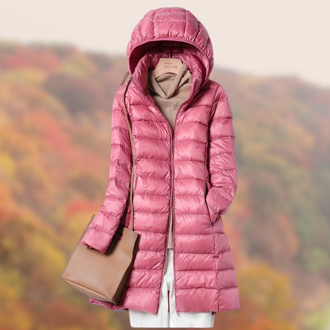 WindChic Giacca da Donna con Cappuccio - Giacca Impermeabile e Calda per Donna
