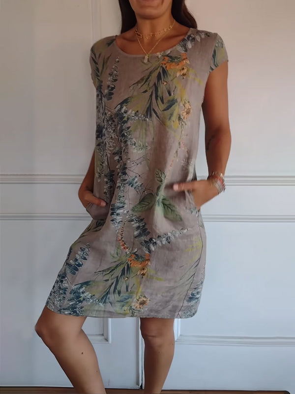 LUNA Comfy Dress with Round Neck for Luxurious Wearing Comfort