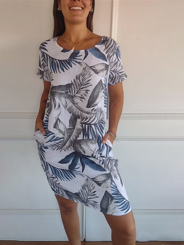LUNA Comfy Dress with Round Neck for Luxurious Wearing Comfort