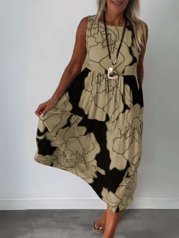 Esmée | Stilvolles Blumenmuster Kleid