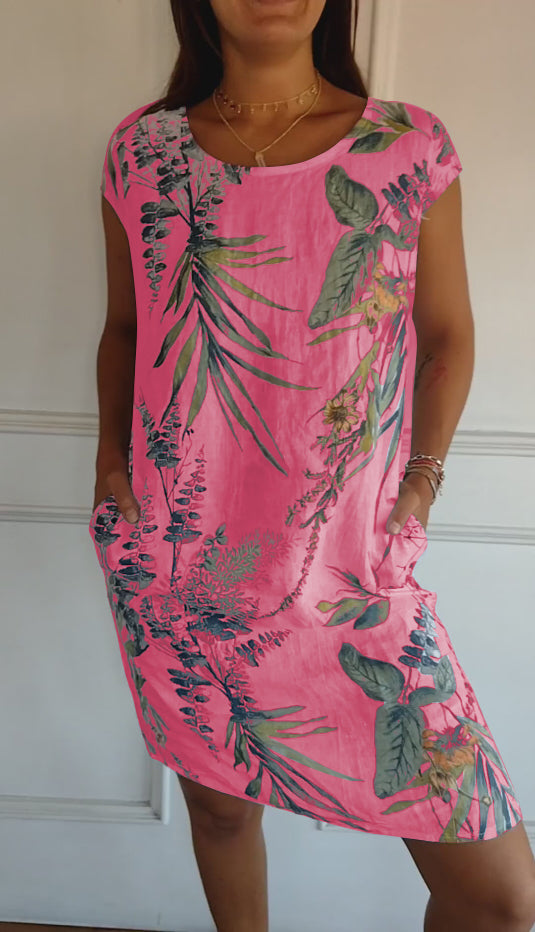 LUNA Comfy Dress with Round Neck for Luxurious Wearing Comfort
