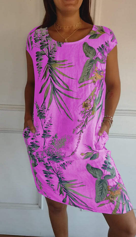 LUNA Comfy Dress with Round Neck for Luxurious Wearing Comfort