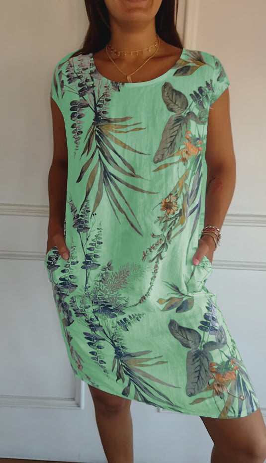 LUNA Comfy Dress with Round Neck for Luxurious Wearing Comfort