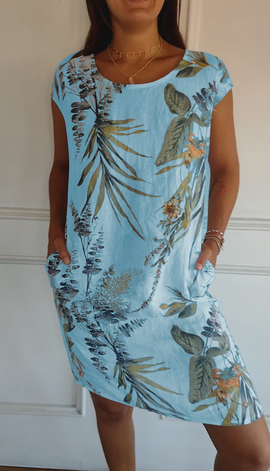 LUNA Comfy Dress with Round Neck for Luxurious Wearing Comfort