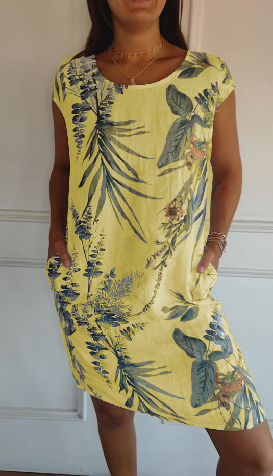 LUNA Comfy Dress with Round Neck for Luxurious Wearing Comfort