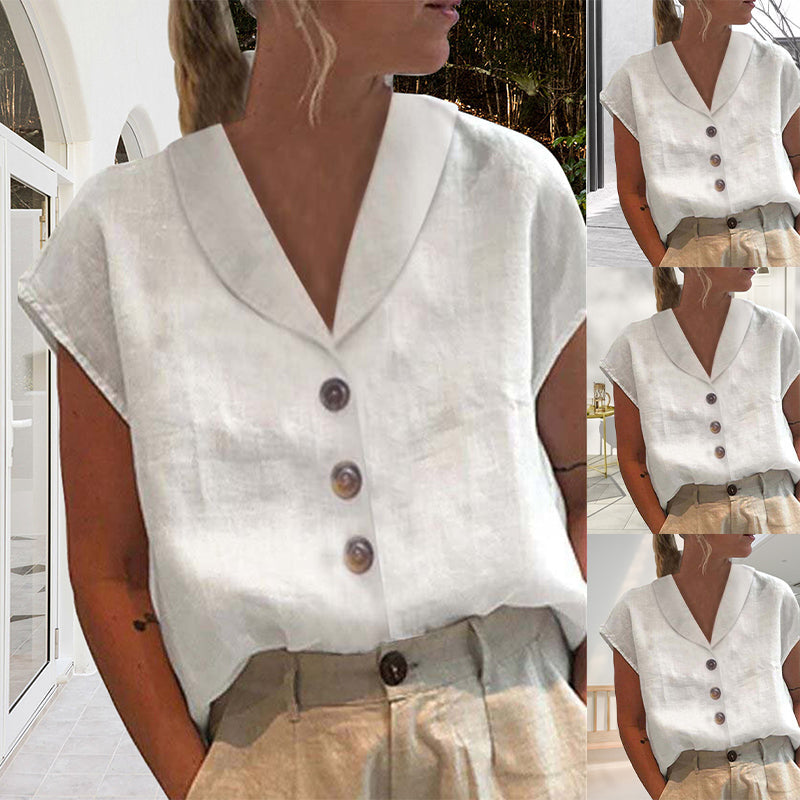 Sun fabric Cotton-Linen Shirt