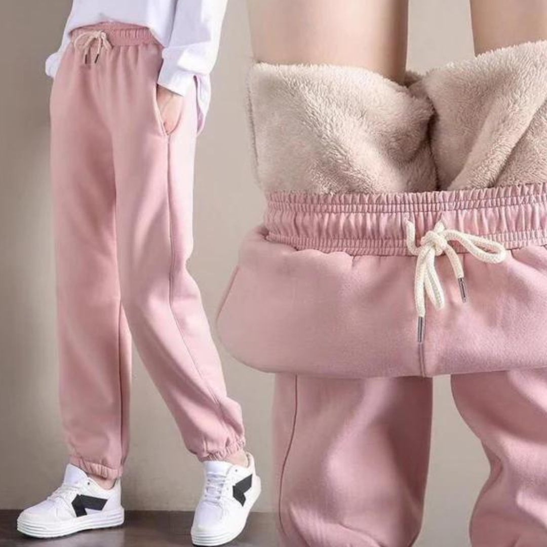 Pantalón de chándal de forro polar Evanora