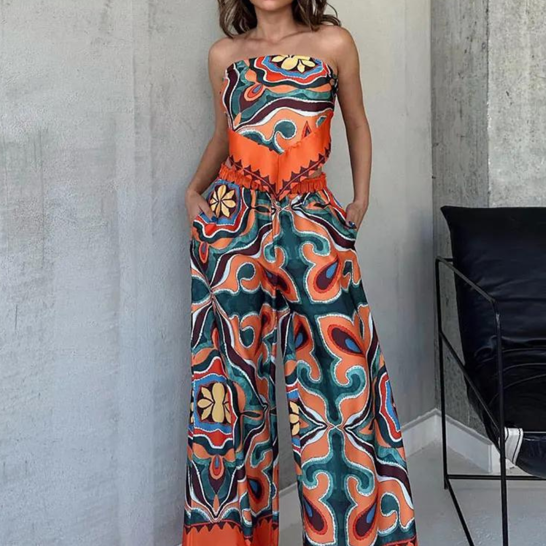 Conjunto de pantalones con cordón de Fiora Eleganza