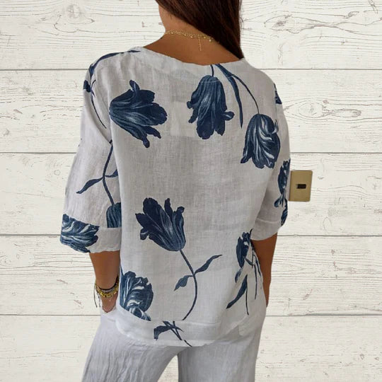 Zomerse V-hals Tuniek Top van GlamourDutch