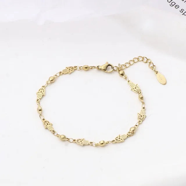 ShineStyle's Armbanden Schakelketting met Bloem en Boze Oog Ontwerp