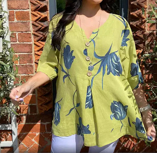 Zomerse V-hals Tuniek Top van GlamourDutch