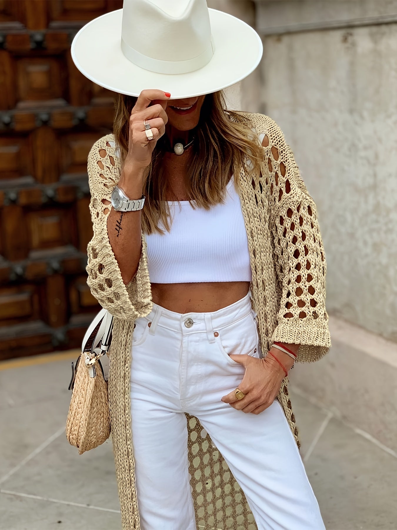 VELANORA - Gehaakt vest