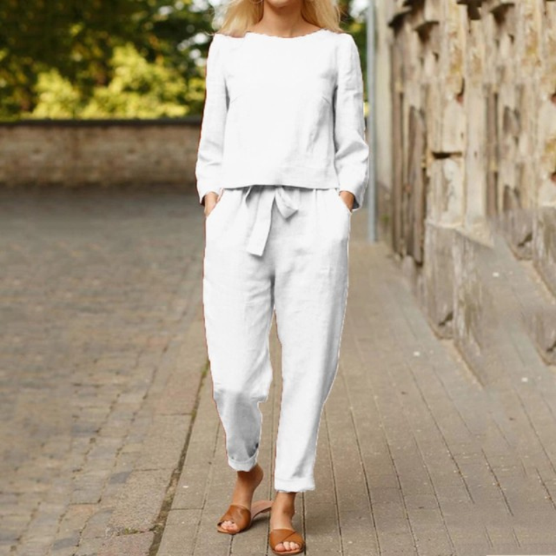 Luxe Valentina Blouse and Pants Set for Stylish Women