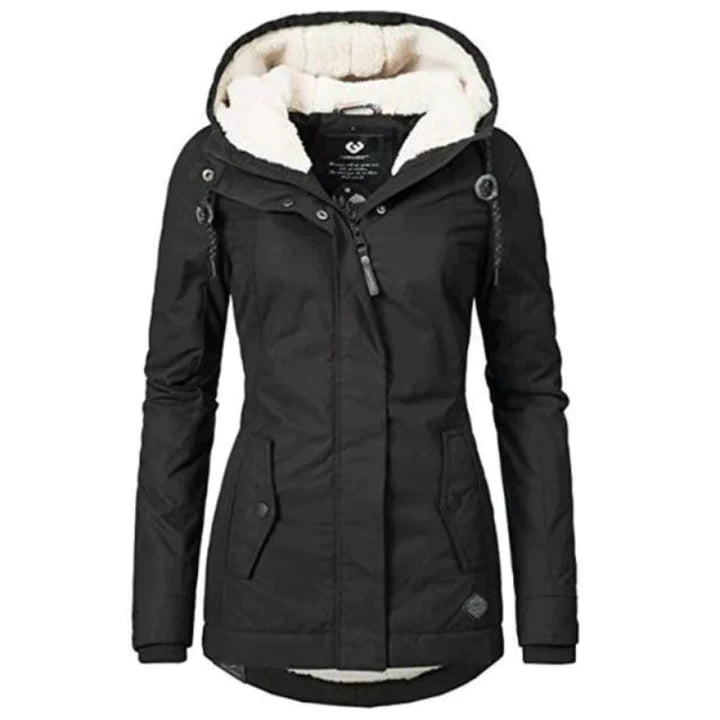 FrostAura Winterparka für Damen mit Kapuze
