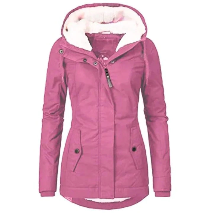 FrostAura Winterparka für Damen mit Kapuze
