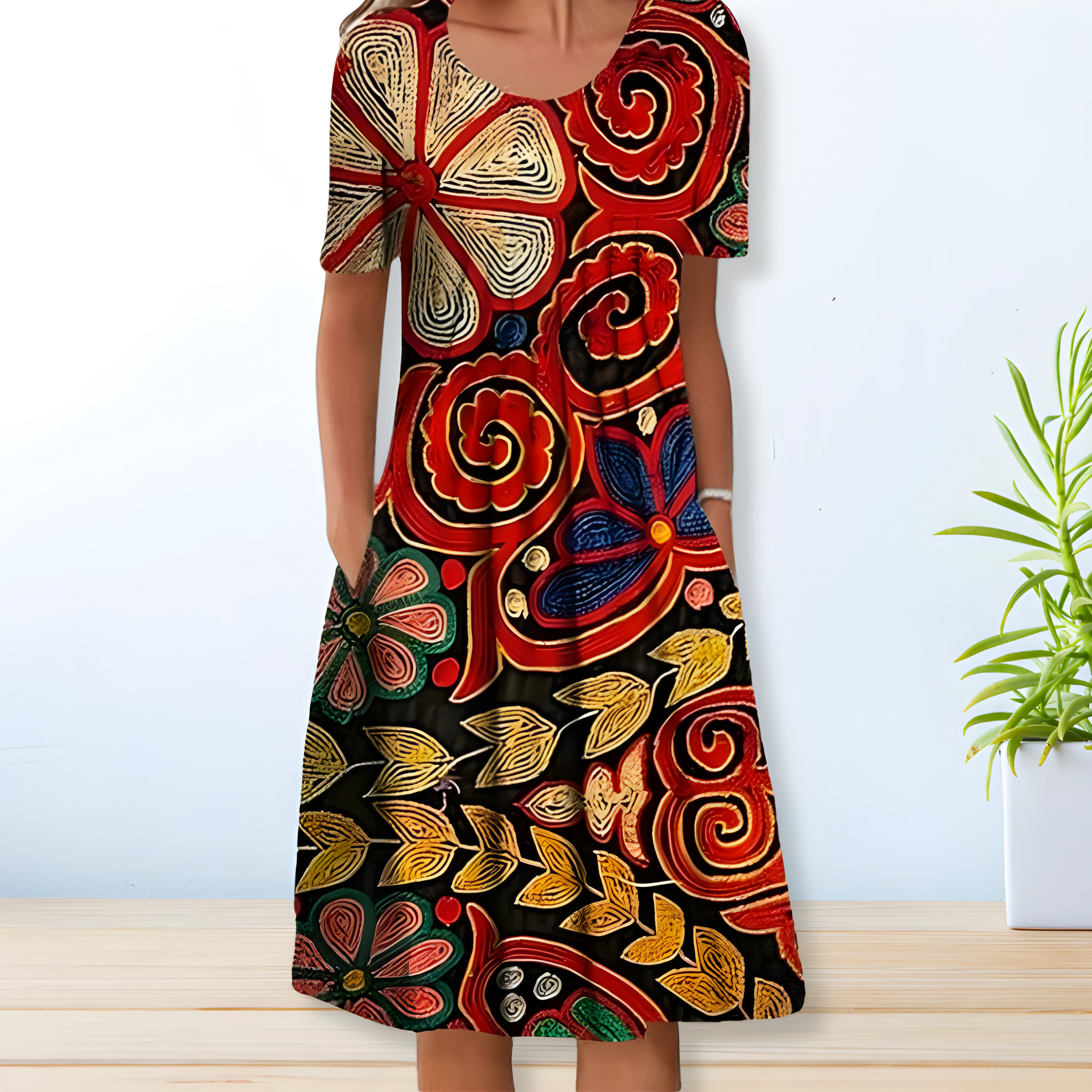 Aurora Vestito per Giorni Estivi Eleganti