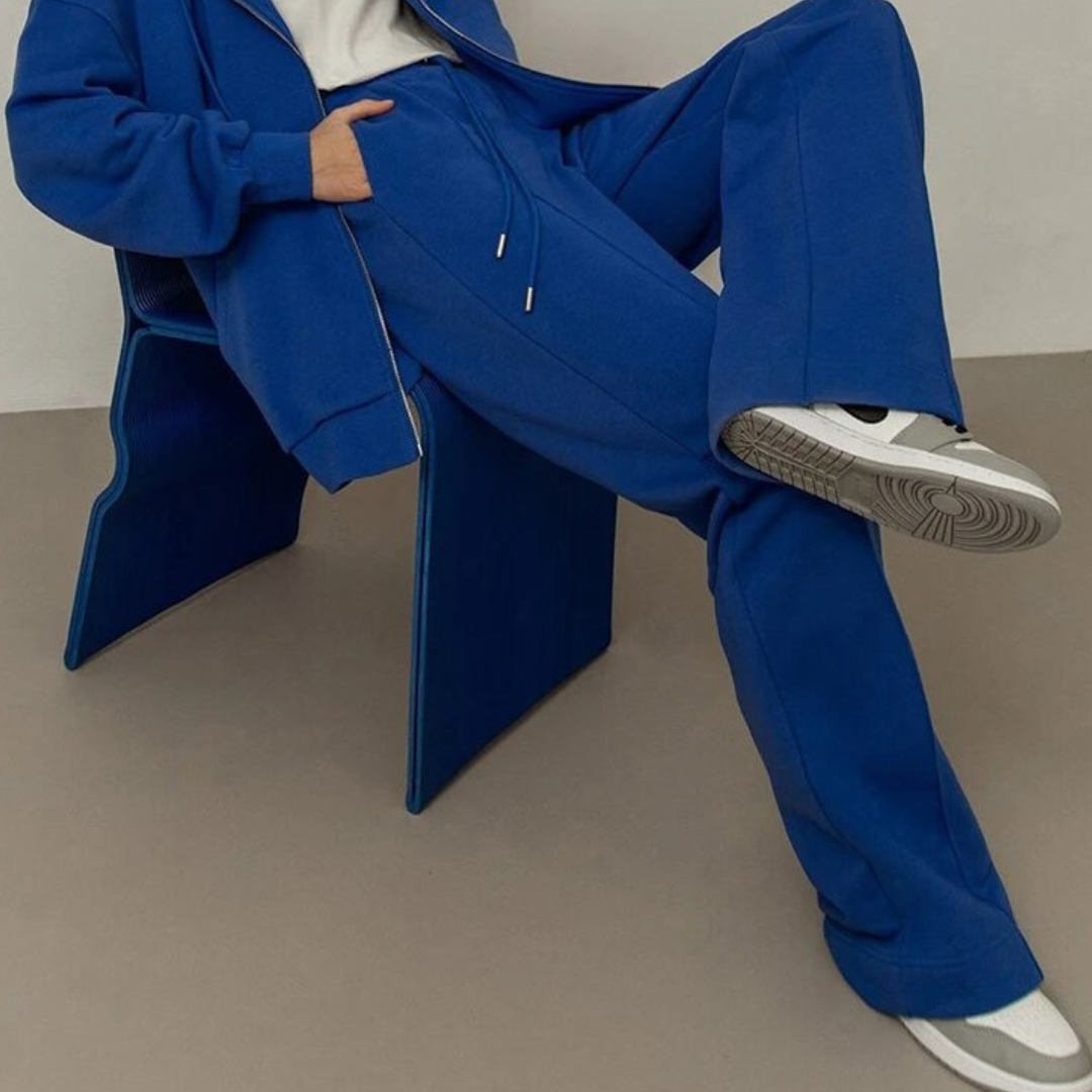 Warm fleece jogging pants from Luna Eleganza