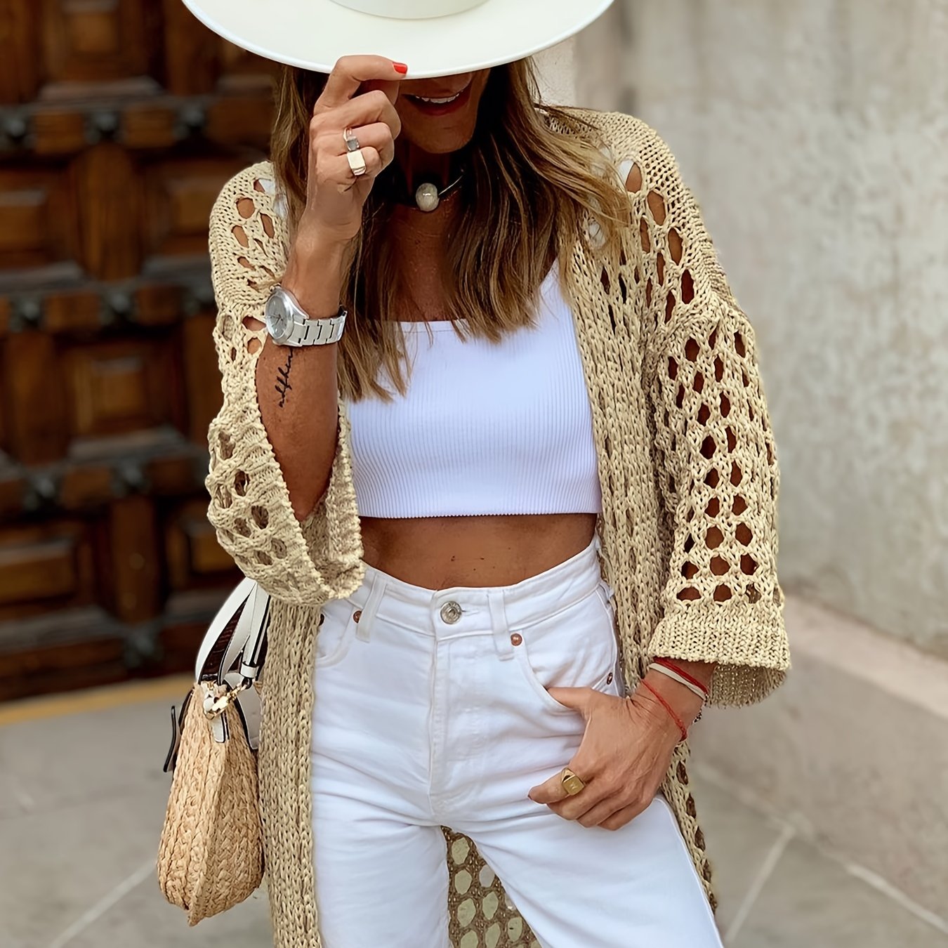 VELANORA - Gehaakt vest