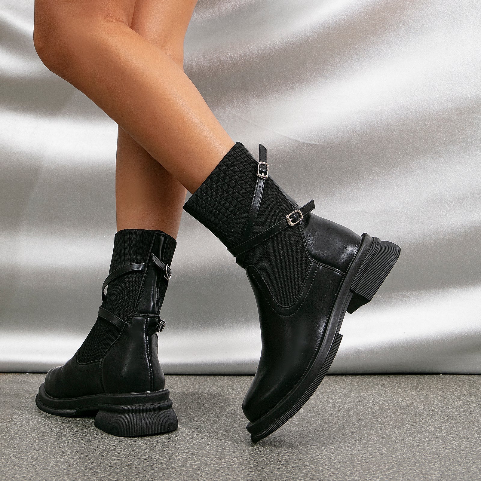 Velanora ankle boots with straps