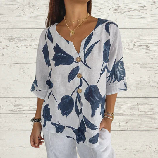 Zomerse V-hals Tuniek Top van GlamourDutch