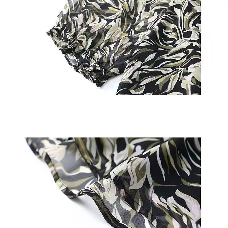 Large Size Chiffon Blouse for Spring and Summer