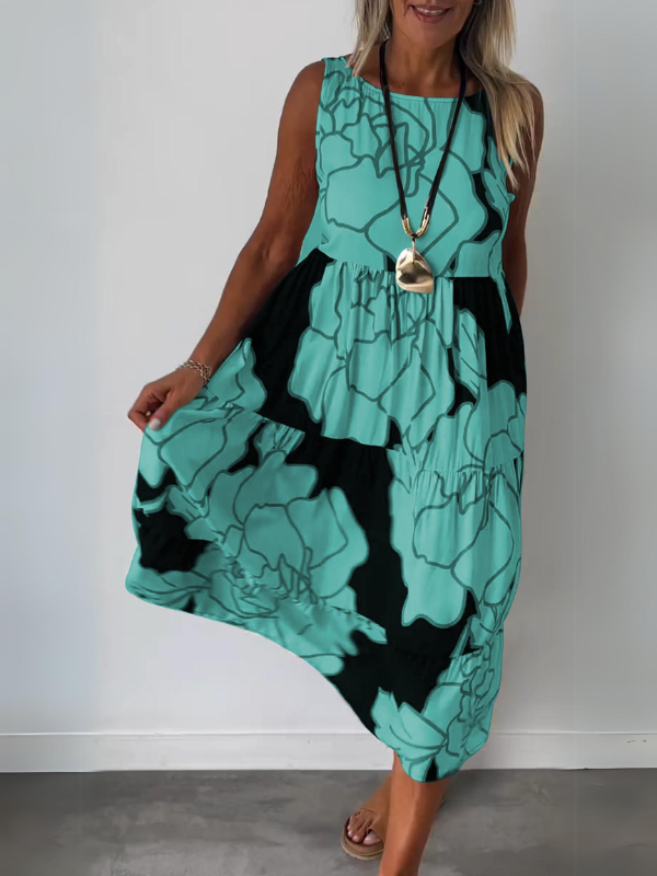 Esmée | Stilvolles Blumenmuster Kleid