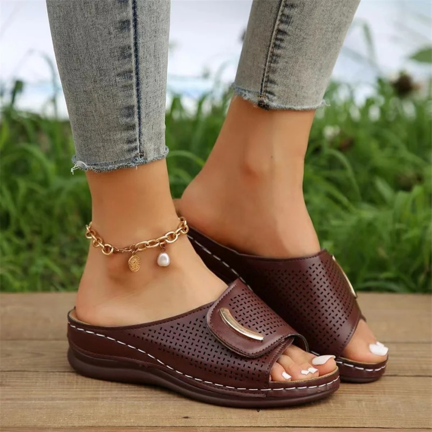 GlamourBloom Comfort Sandals