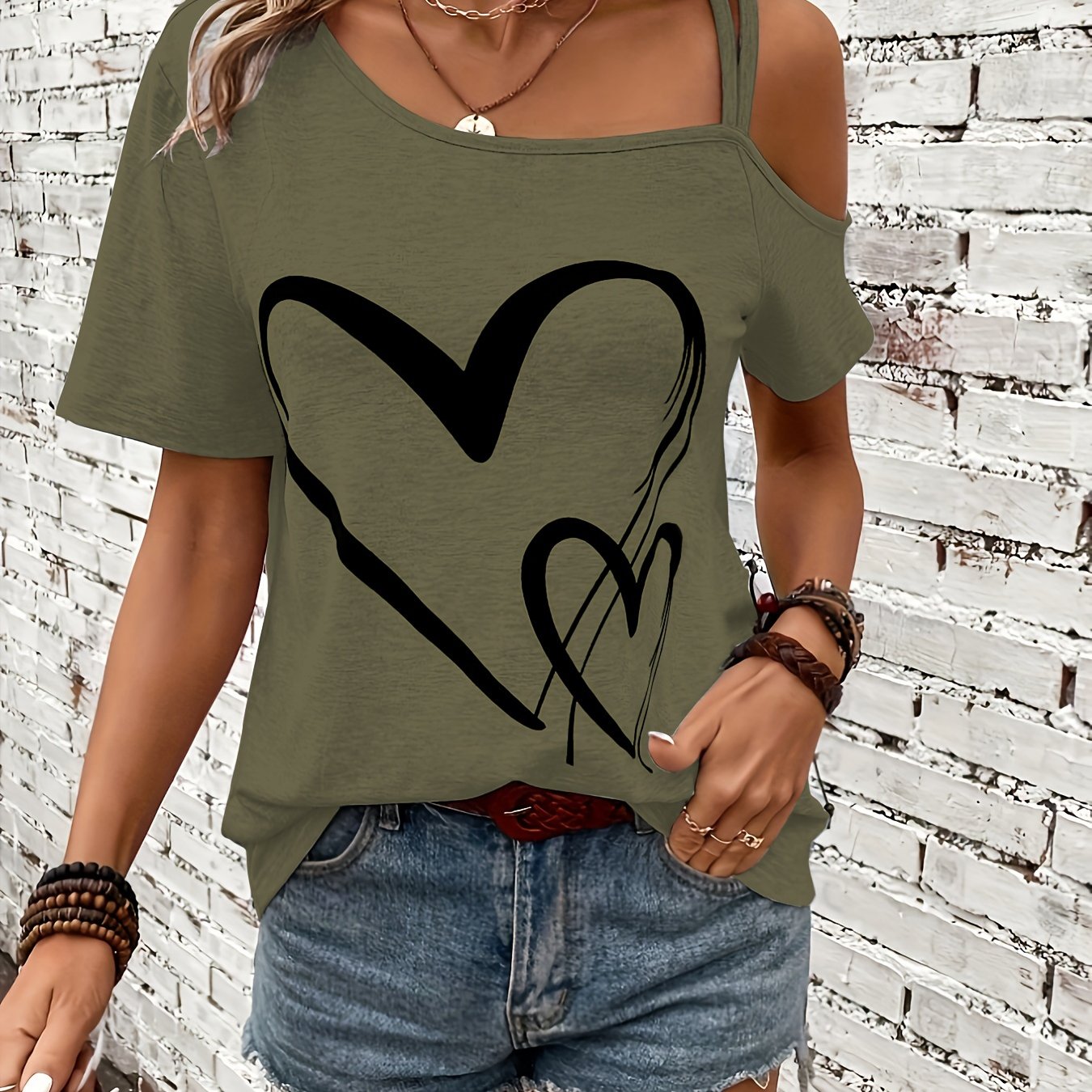 Velanora- One Shoulder T-Shirt