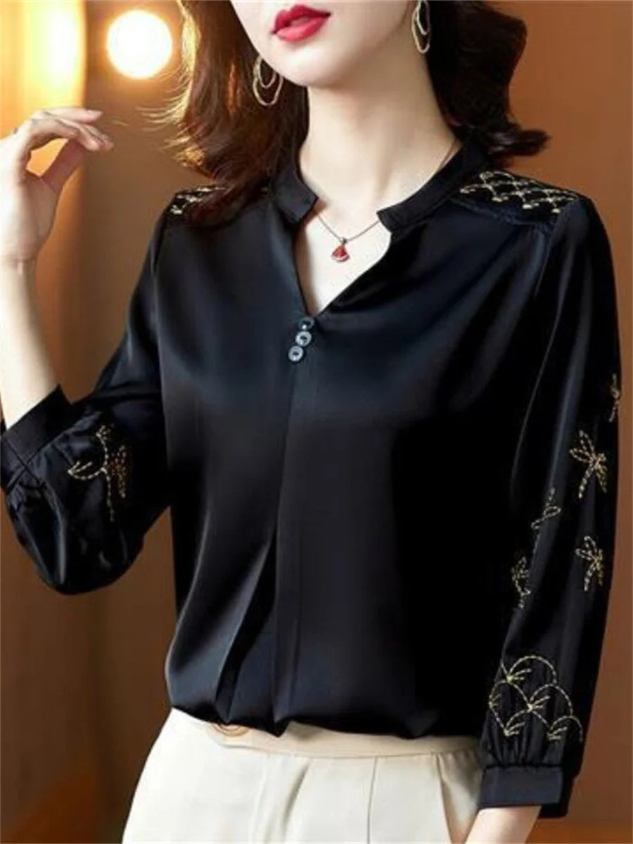 LadyFashion Casual Lange Mouw Blusas van ChicEssence