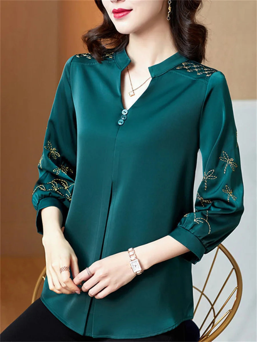 LadyFashion Casual Lange Mouw Blusas van ChicEssence