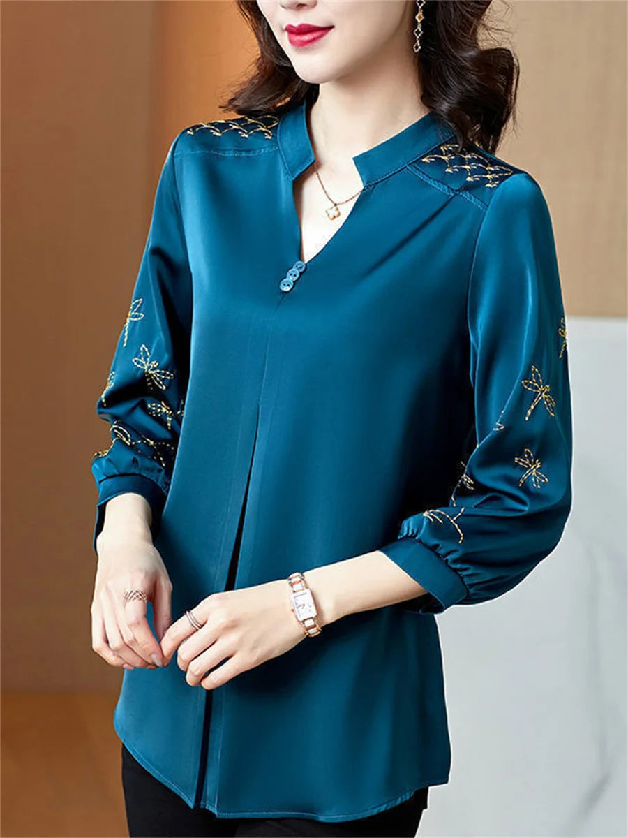 LadyFashion Casual Lange Mouw Blusas van ChicEssence