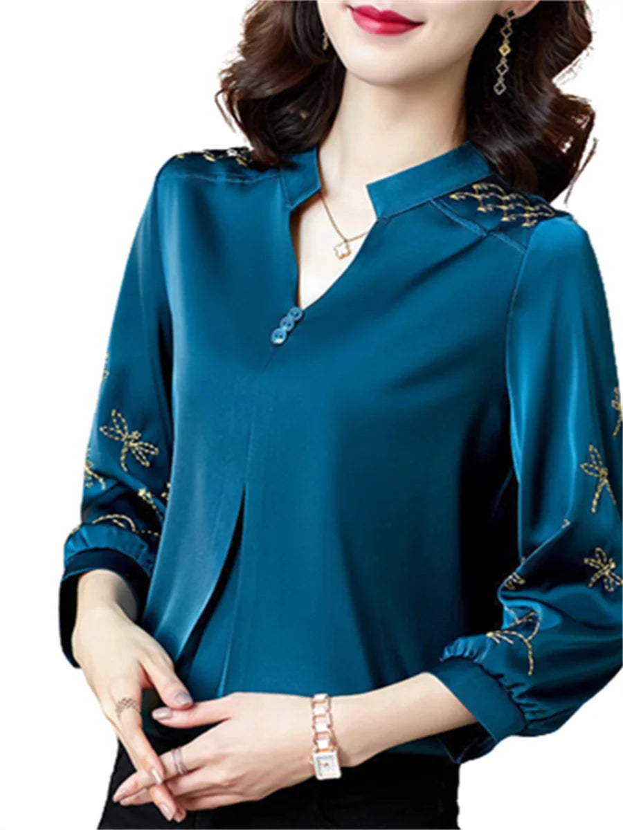 LadyFashion Casual Lange Mouw Blusas van ChicEssence