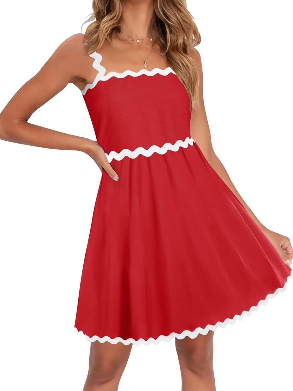 Zomerse Spaghettibandjes Mouwloze Strand Mini Jurk