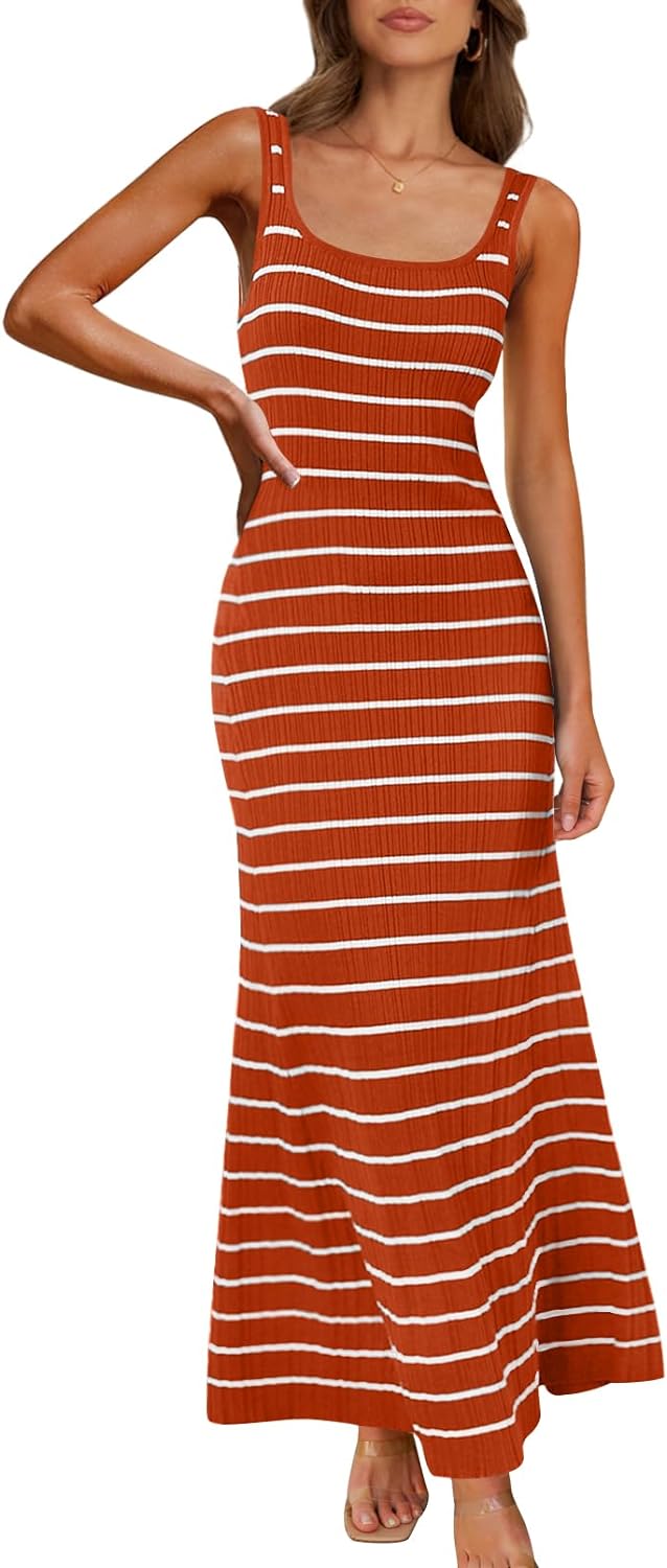 Zomer Streepjes Maxi Jurk voor Dames